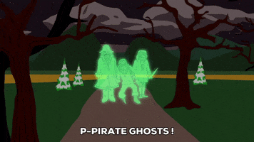 ghost pirate GIF by South Park 