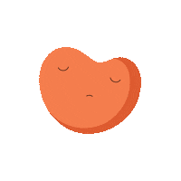 gentlerstreak orange heart yorhart gentler streak gentler app Sticker