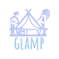 Girls Camping Sticker