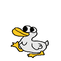 mad duck Sticker