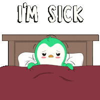 Sick Penguin Sticker by Abster