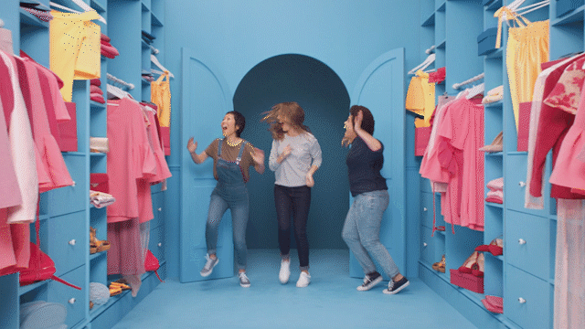 excited dress GIF