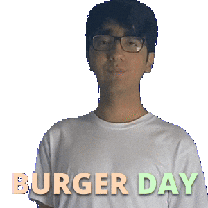 Burger Day Sticker