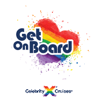 celebritycruise love happy rainbow travel Sticker