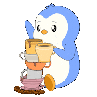 Good Morning Coffee Sticker by Pudgy Penguins