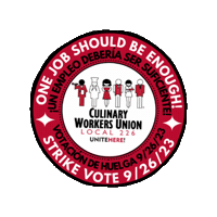 Vegas Strike Sticker by Culinary Union