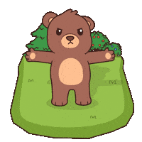 Teddy Bear Trash Sticker by BEARISH