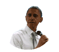 sad barack obama Sticker