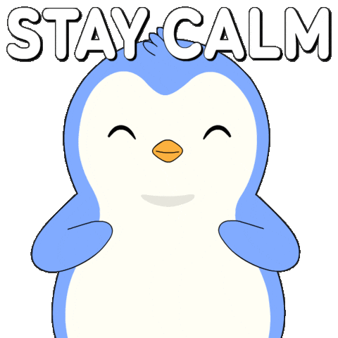 Breathe Deep Breath Sticker by Pudgy Penguins