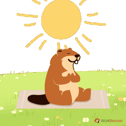 Relaxing Inner Peace Sticker by WorkBeaver
