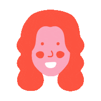 Girl Blinking Sticker