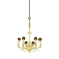 KacieKC party swinging chandelier kaciekc Sticker