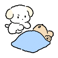 Wake Up Dog Sticker