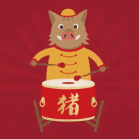 Year Of The Boar GIF by evite