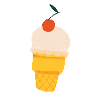 ice cream snack Sticker by Megan McNulty