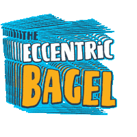 eccentricbagel foodie made in nyc nyc food eccentric bagel Sticker