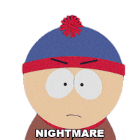 Stan Marsh Nightmare Sticker by South Park
