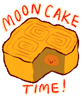 Moon Cake Festival Sticker by Katharine Kow
