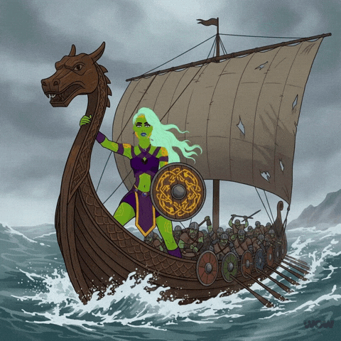 Dragon Viking GIF by World Of Women