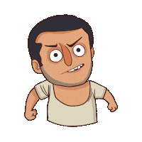 CreativeHatti angry angery creativehatti indianstickers Sticker