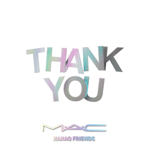 Mac Cosmetics Thanks Sticker by M.A.C