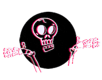 Halloween Reaction Sticker by Gifes Con Ensalada