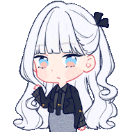 clairelle happy anime girl hi Sticker