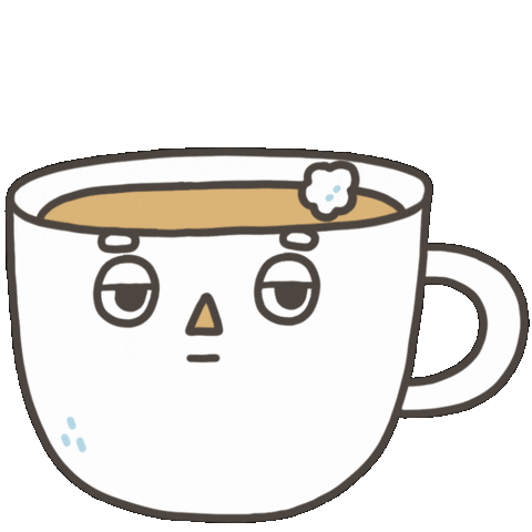 Tired Coffee Sticker