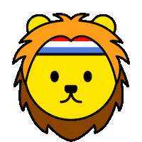 Wout Weghorst Lion Sticker by LiveWall Studios