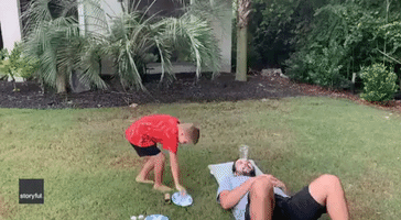 7-Year-Old Performs Egg Drop on Dad's Forehead
