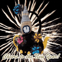 Happy New Year Fireworks GIF by TeaCosyFolk