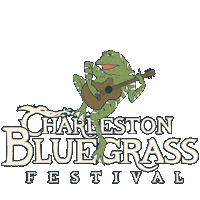 CharlestonBluegrassFestival festival guitar frog charleston Sticker
