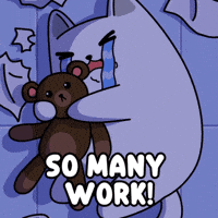 Teddy Bear Crying GIF by MESA My Emotional Support Animal