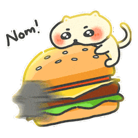 Eat Together Nom Nom Sticker