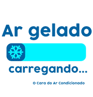 Carregando Uploading Sticker by O Cara do Ar Condicionado