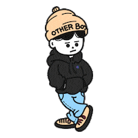 otherboy fashion character ootd illust Sticker