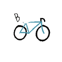 bikes ymh Sticker by Andrea Caceres