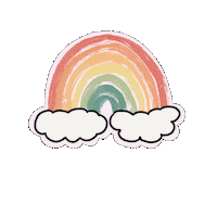 Rainbow Color Sticker