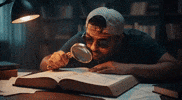 Let Me See Fine Print GIF by Adventrgram