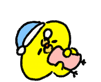 Chick 黄色 Sticker
