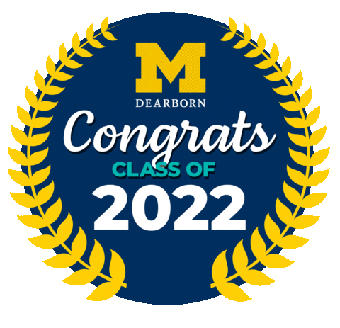 Graduation Graduate Sticker by University of Michigan-Dearborn
