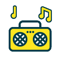 Music Note Dancing Sticker by Bowel Cancer UK