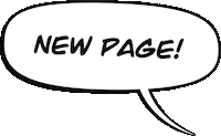 Comic Bubble New Page Sticker