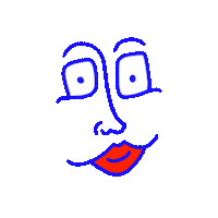 Face Eyes Sticker by Finely Tuned