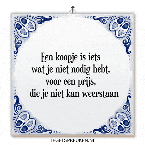 Budget Trots GIF by Tegelspreuken.nl