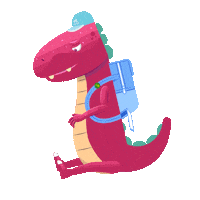 Sad Dragon Sticker by Mi Señal