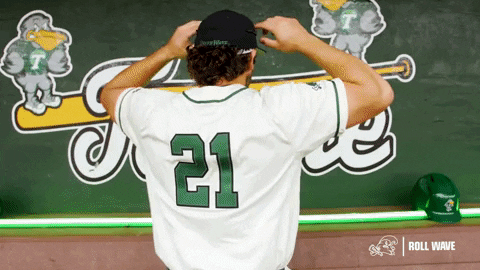 College Baseball Luis GIF by GreenWave