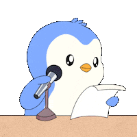 Listen Breaking News Sticker by Pudgy Penguins