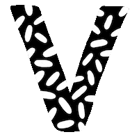 V Alphabet Sticker