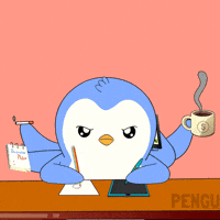 Work Working GIF by Pudgy Penguins